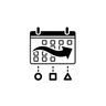 Flexible monthly plans icon